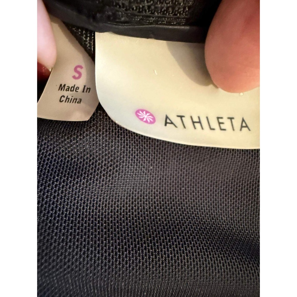 Athleta Plush Speed Hybrid Parka Jacket Black Small‎ 2-in-1 Removable Hood Vest - Picture 2 of 5
